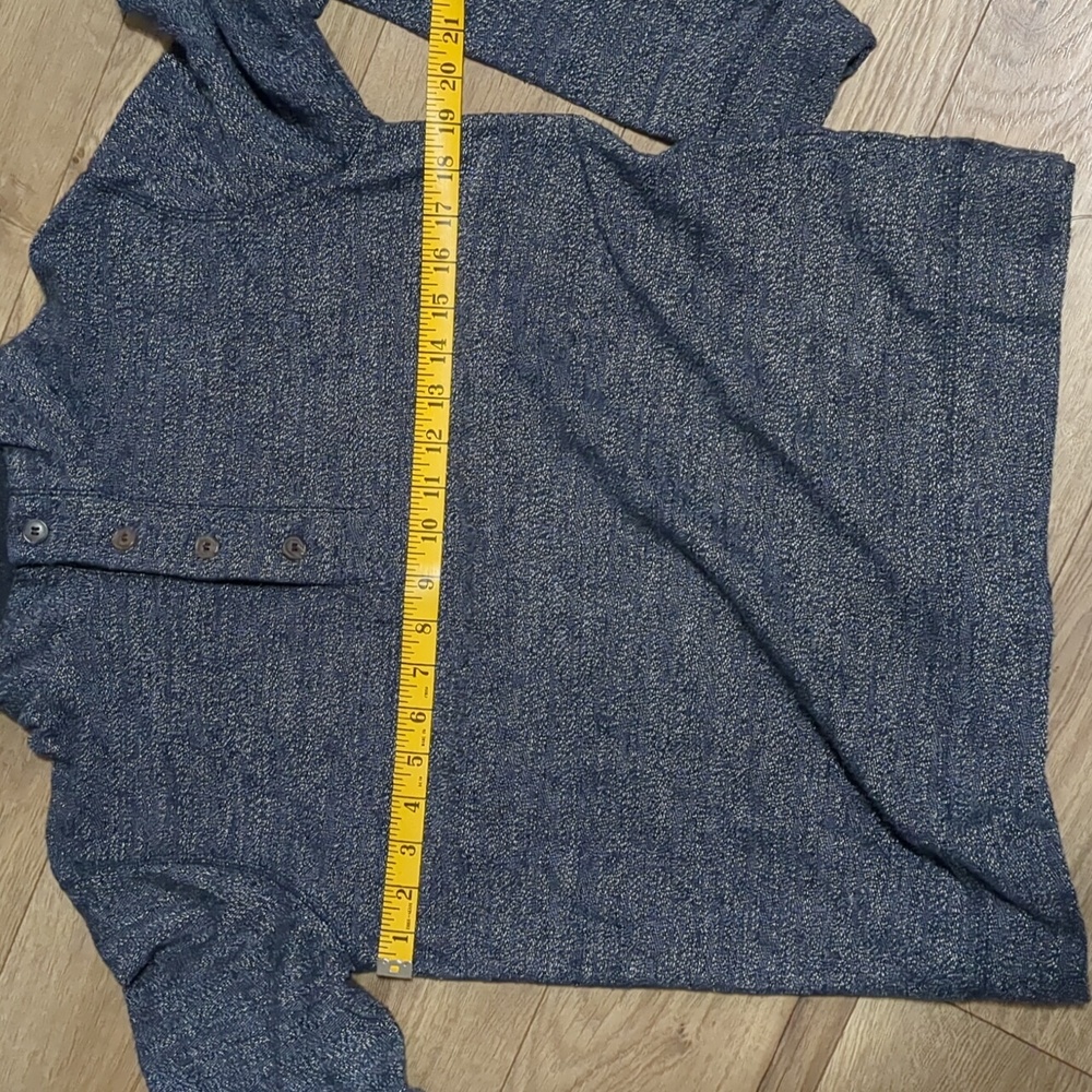 Marine Layer sweater Mens Clayton Textured Grey Pullover Preppy Casual Size S - Picture 4 of 7
